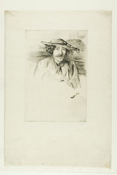 Whistler s kloboukem od James Abbott McNeill Whistler