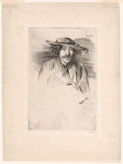 Whistler s kloboukem od James Abbott McNeill Whistler