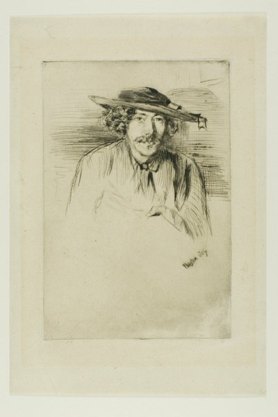Whistler s kloboukem od James Abbott McNeill Whistler