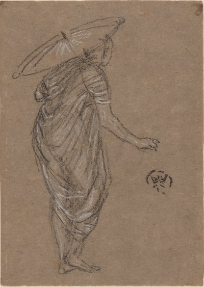 Žena se slunečníkem od James Abbott McNeill Whistler