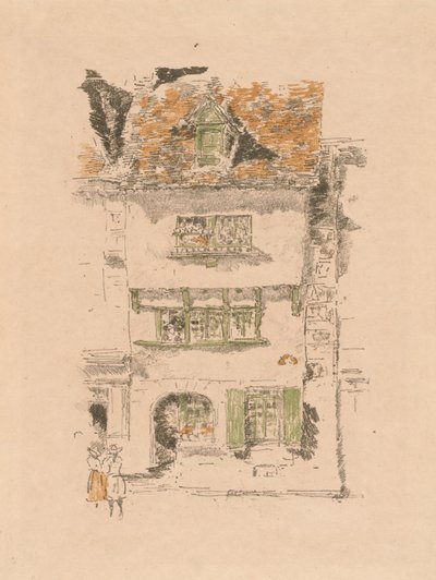 Žlutý dům, Lannion od James Abbott McNeill Whistler