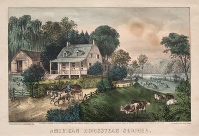 Americká usedlost, léto od James Merritt Ives
