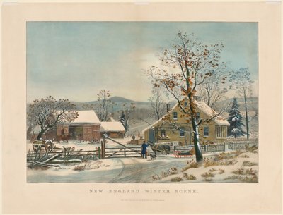 Zimní scéna v Nové Anglii, 1861. od James Merritt Ives