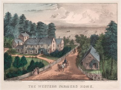 Domov západního farmáře od James Merritt Ives