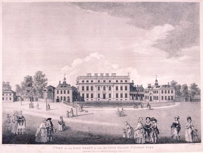 Východní fronta Buckingham House, Westminster, Londýn, 1796 od James Miller