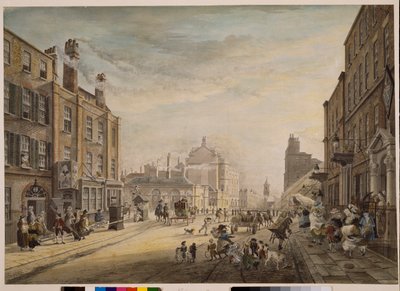 Pohled směrem k Hannoverskému náměstí s Holles Street, Londýn, 1773-1791 od James Miller