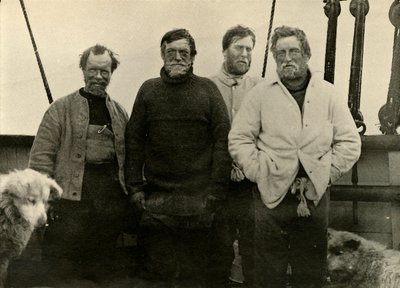 "Jižanská strana na palubě Nimrodu.", 1909 od James Murray
