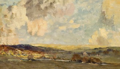 Sketch for Borderland (olej na palubě) od James Paterson