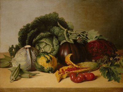 Zátiší: Balsam Apple and Vegetables, ca. 20. léta 19. století. od James Peale