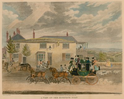 Pohled na Highgate Road od James Pollard