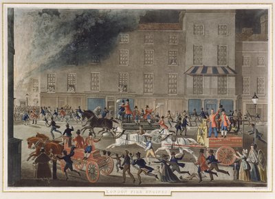Londýnské hasičské vozy, kolem roku 1830 od James Pollard