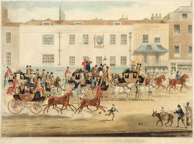North Country Mails v The Peacock, Islington, 1838 od James Pollard