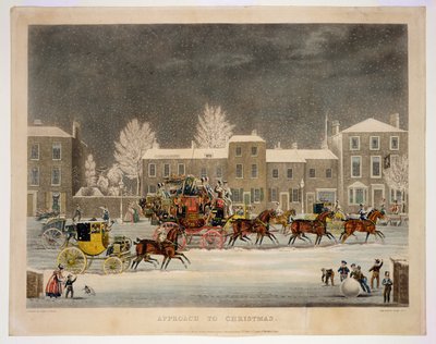 The Approach to Christmas, vyryl George Hunt od James Pollard