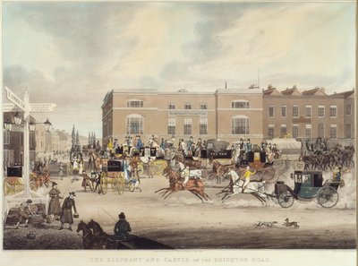 Slon a hrad na Brighton Road od James Pollard