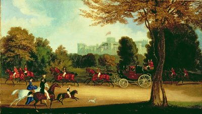 William IV při jízdě ve Windsor Parku od James Pollard