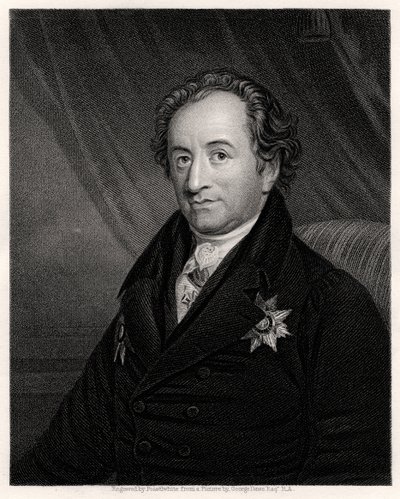 Johann Wolfgang von Goethe, německý básník, dramatik a vědec, 19. století od James Posselwhite