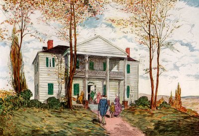 Morris-Jumel Mansion, Washington Heights, c18. století 1921. od James Preston