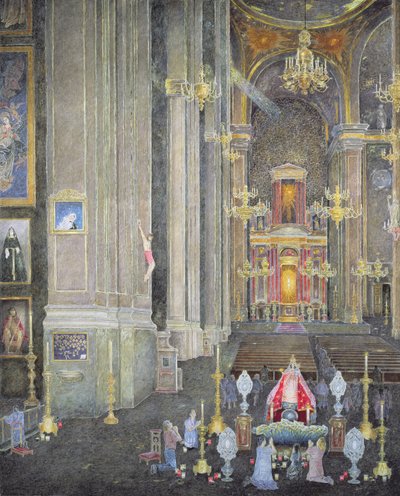 Uctívání Virgen del Rosario, klášter San Domingo, 2001 od James Reeve