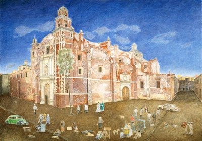 Ženy bojující před kostelem Santa Catarina, 2001 od James Reeve