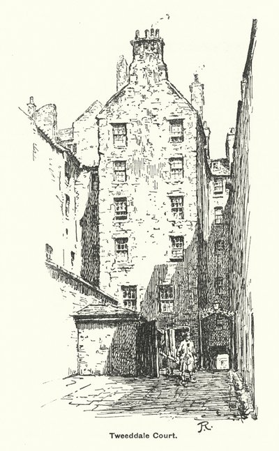 Tweeddale Court (litho) od James Riddel