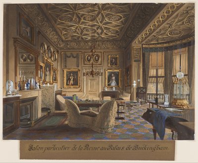 Královnin soukromý pokoj v Buckinghamském paláci. (Sedmička královny v Buckinghamském paláci) od James Roberts