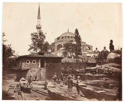 „Schodiště v Tophanně“ [Istanbul. Mešita s jedním minaretem] od James Robertson