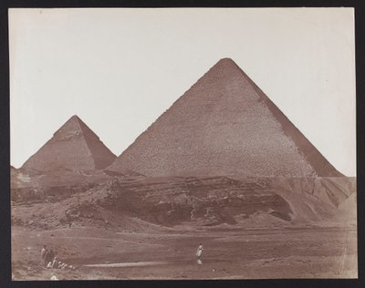 Egypt. Gíza. Pyramidy Cheopse a Chefrena od James Robertson