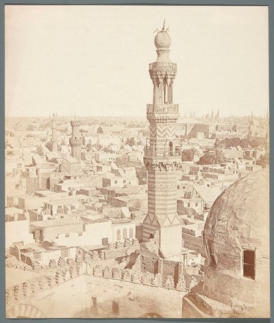 Egypt. Káhira. Pohled z madrasy - mauzolea mamlúckého emíra Sarghitmishe (1356) od James Robertson
