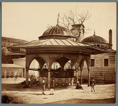 "Fontána na nádvoří chrámu Hagia Sofia" od James Robertson