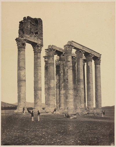 Jupiterův chrám Olympia, c. 1853. od James Robertson