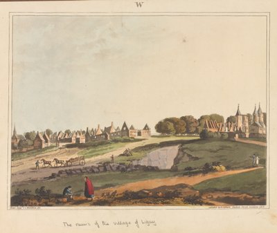 ?Zřícenina vesnice Ligny?, 1815 od James Rouse