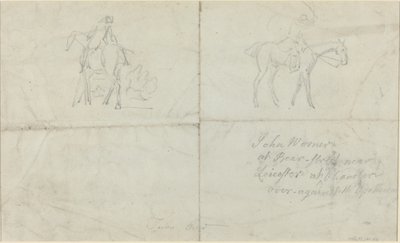 Jízdní jezdci [verso] od James Seymour