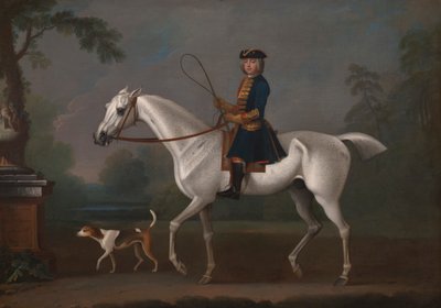 Sir Roger Burgoyne na koni "Badger" od James Seymour