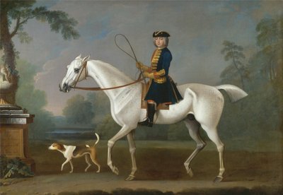 Sir Roger Burgoyne na koni 