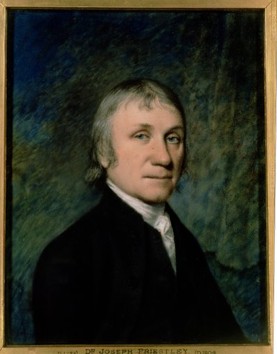 Dr. Joseph Priestley, kolem roku 1790 (pastel na šedém papíře) od James Sharples