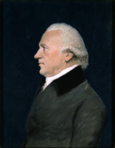 Sir William Herschel, kolem roku 1805 (pastel na šedém papíře) od James Sharples