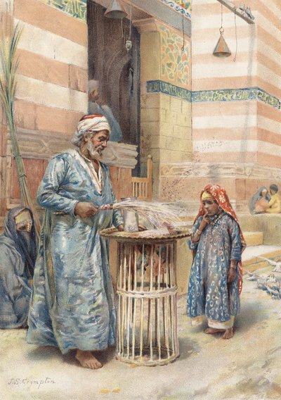 Prodavač sladkostí (chromolit) od James Shaw Crompton