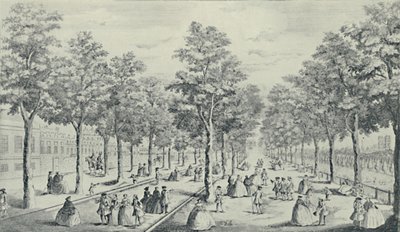 Společnost v Mall, 1741, 1920 od James Smith