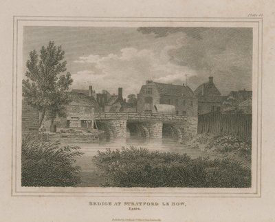 Most ve Stratfordu le Bow od James Storer
