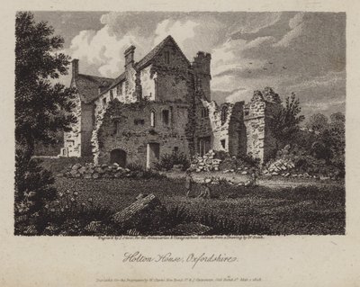 Holton House, Oxfordshire (rytina) od James Storer