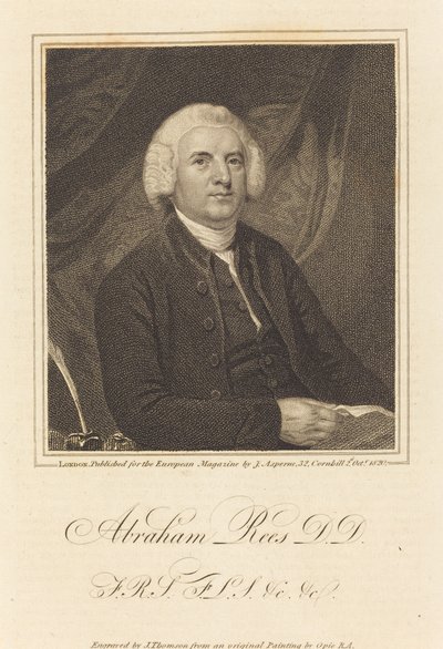 Abraham Rees, D.D. od James Thomson after John Opie