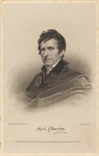 Antonio Canova od James Thomson possibly after John Jackson