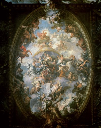 Strop malovaného sálu, 1707-14 od James Thornhill