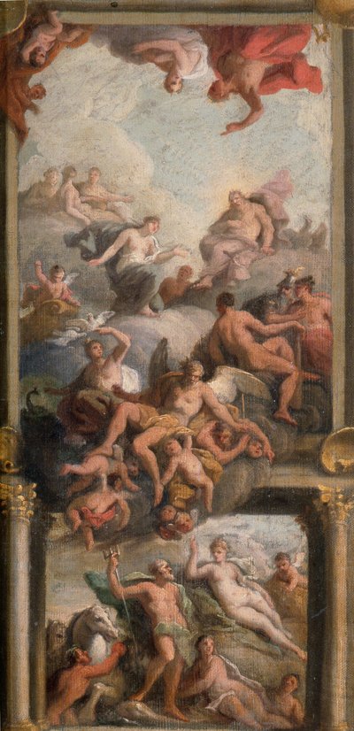 Olympijská scéna, asi 1720 (olej na plátně) od James Thornhill