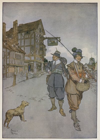 Ilustrace pro The Compleat Angler od Izaaka Waltona od James Thorpe