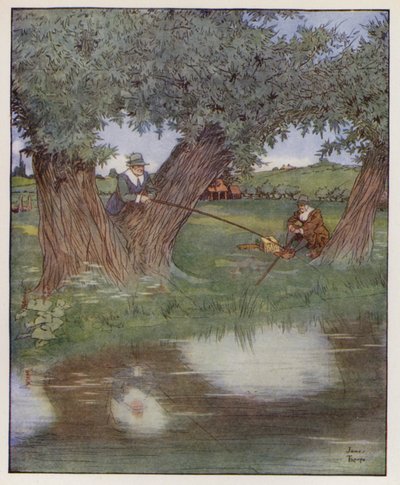 Ilustrace pro The Compleat Angler od Izaaka Waltona od James Thorpe