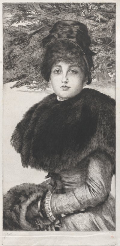 Zimní procházka, 1880. od James Tissot