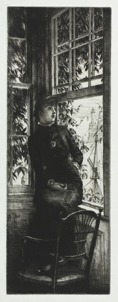 Na pobřeží od James Tissot