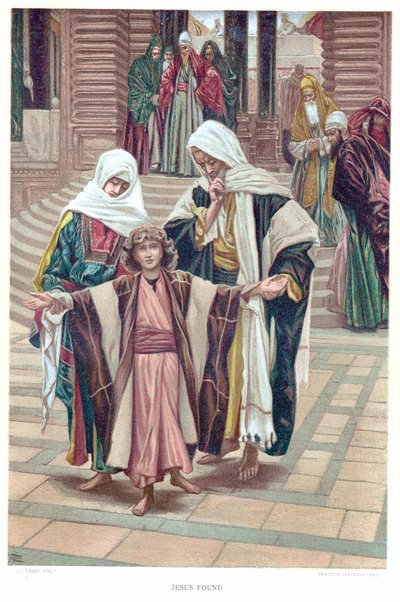Ježíš nalezen, c1897 od James Tissot