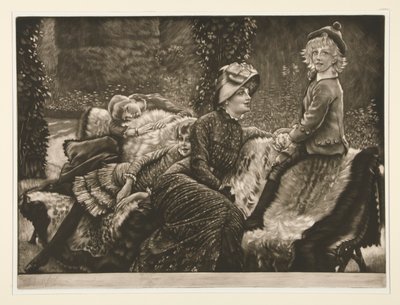 Zahradní lavička od James Tissot